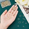 SUPERFINDINGS 120Pcs 12 Style Brass Linking Rings KK-FH0002-93-3