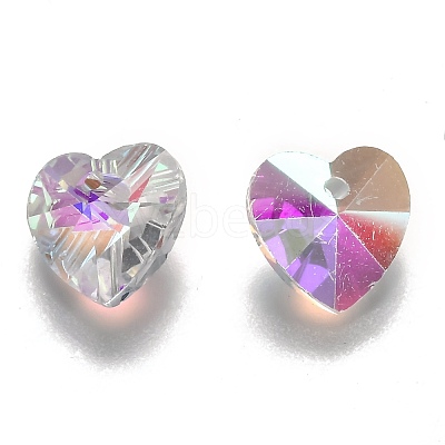 Romantic Valentines Ideas Glass Charms X-G030V10mm-39-1