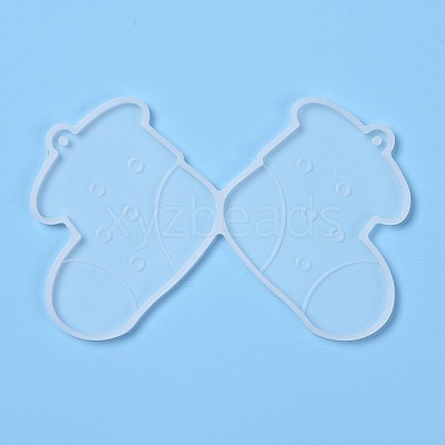 Christmas Themed DIY Pendant Silicone Molds DIY-P030-28-1