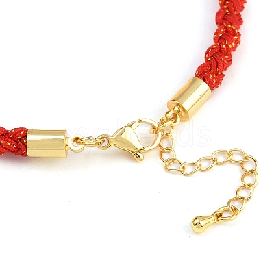 4MM Braided Nylon Cord Bracelets FIND-A057-01G-22-1