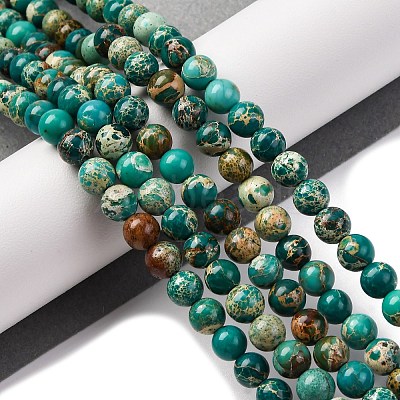 Dyed Natural Regalite/Imperial Jasper/Sea Sediment Jasper Beads Strands X-G-B124-C02-13-1
