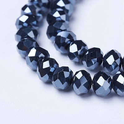Electroplate Glass Beads Strands LS-EGLA-A034-P1mm-A18-1