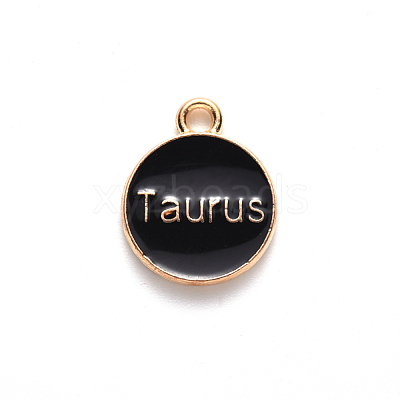 Alloy Enamel Pendants X-ENAM-S124-01A-08C-1