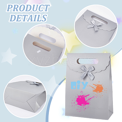 Rectangle Paper Gift Bags CARB-WH0017-14B-03-1