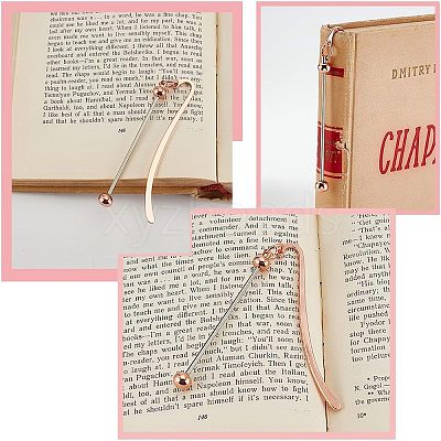 10Pcs 5 Colors Iron Bookmark Findings IFIN-AR0001-41-1