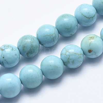 Natural Howlite Beads Strands X-G-K244-02-6mm-01-1