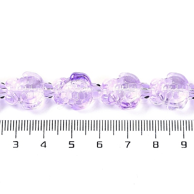 Transparent Glass Enamel Beads Strands GLAA-B021-06B-1