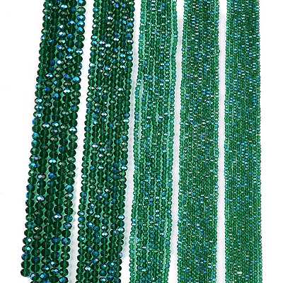 Electroplate Glass Beads Strands EGLA-A044-T4mm-L18-1