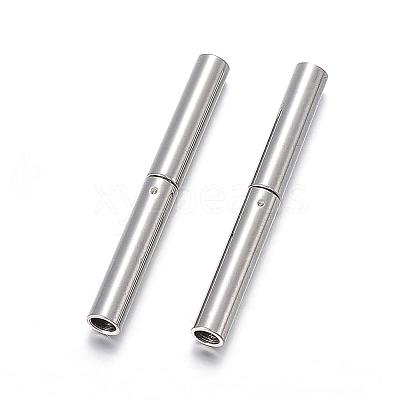 Tarnish Resistant 304 Stainless Steel Bayonet Clasps STAS-F108-12P-1.7mm-1