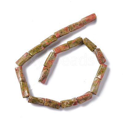 Natural Unakite Beads Strands G-L240-15-1