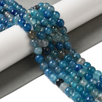 Dyed & Heated Natural Dragon Veins Agate Beads Strands G-P539-A01-03-1