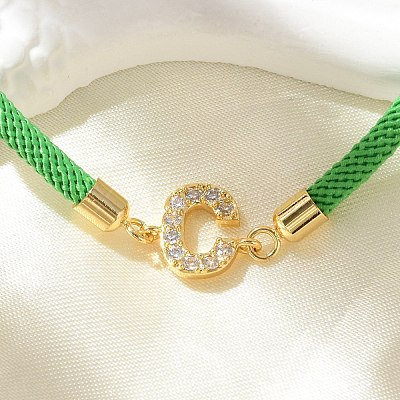 Adjustable Nylon Cord Bracelets BJEW-C096-01G-03-1