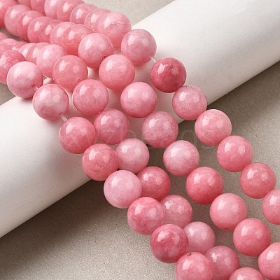 Natural Dyed White Jade Beads Strands G-M402-C04-29-1
