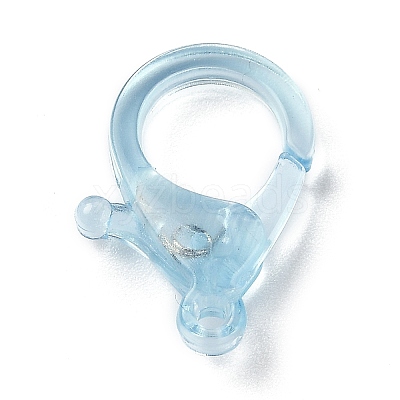 Transparent Plastic Lobster CLaw Clasps LS-KY-H005-A02-1
