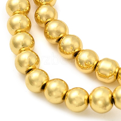 Electroplate Glass Beads Strands EGLA-F166-01B-G-1