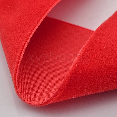 Polyester Velvet Ribbon for Gift Packing and Festival Decoration SRIB-M001-10mm-235-1