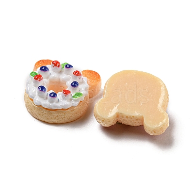 Imitation Food Resin Decoden Cabochons CRES-R199-04-1