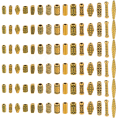 150Pcs 15 Styles Tibetan Style Alloy Beads FIND-SC0023-87-1
