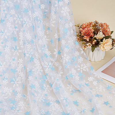 Polyester Mesh Fabrics DIY-WH0622-373A-1