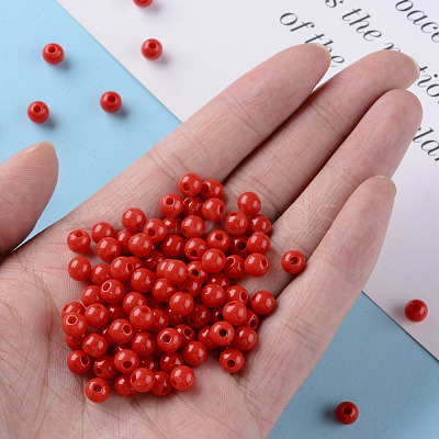 Opaque Acrylic Beads MACR-S370-C6mm-A14-1
