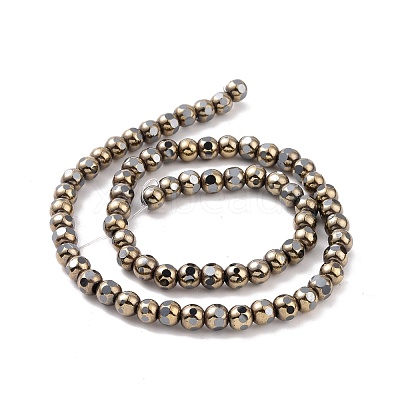 Electroplated Non-magnetic Synthetic Hematite Beads Strands G-G862-02I-1