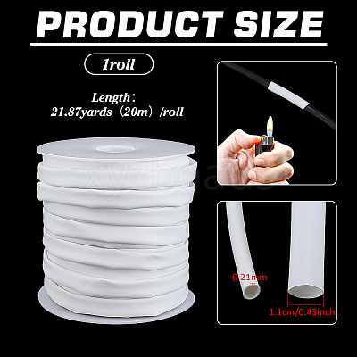 1 Roll PE Heat Shrink Tubing DIY-BC0017-67B-01-1