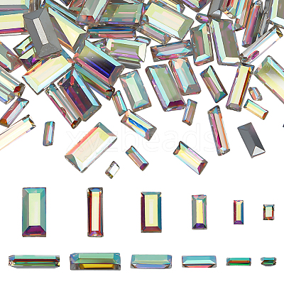 180Pcs 6 Styles Glass Rhinestone Cabochons RGLA-FG0001-26-1