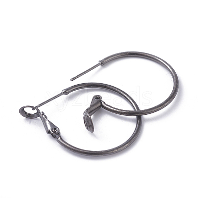 Brass Hoop Earrings KK-I665-26B-B-1