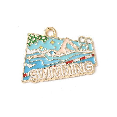 Alloy Enamel Pendants FIND-H047-04G-02-1