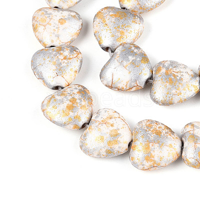 Spray Painted Synthetic Turquoise Beads Strands G-N352-28A-01-1