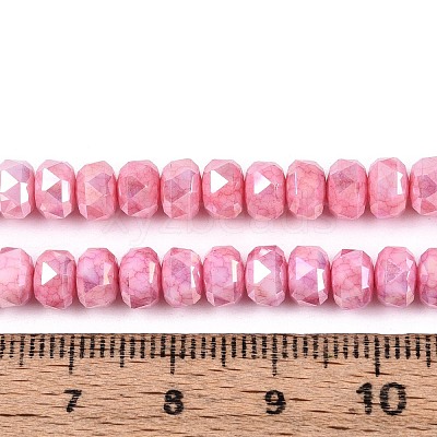 Anti-Tarnish Electroplate Glass Beads Strands GLAA-T025-6mm-11E-1