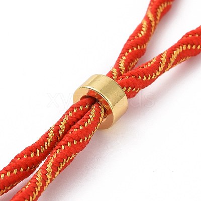 Nylon Cord Silder Bracelets MAK-C003-03G-12-1