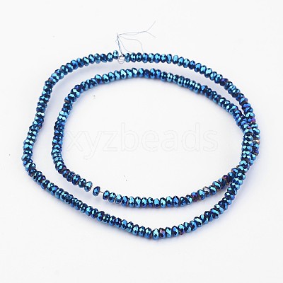 Electroplate Glass Beads Strands EGLA-P018-2mm-F07-1