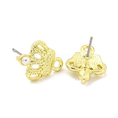 Rack Plating Alloy Stud Earring Finding FIND-C053-09A-G-1