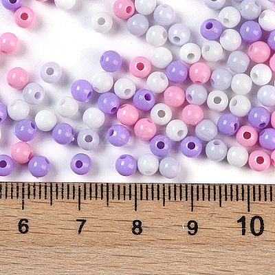Opaque Acrylic Beads OACR-H118-07B-03-1