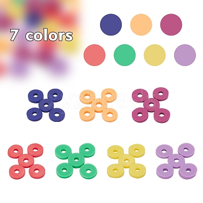 Handmade Polymer Clay Beads CLAY-YW0001-24-1