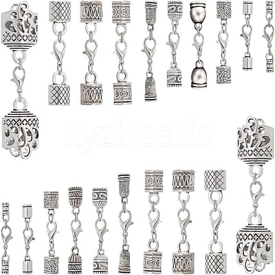 20Pcs 10 Style Zinc Alloy Lobster Claw Clasps FIND-PH0009-99-1