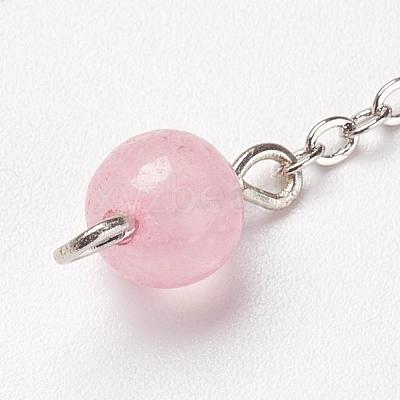 Chakra Natural Rose Quartz Dowsing Pendulums G-F516-01C-1