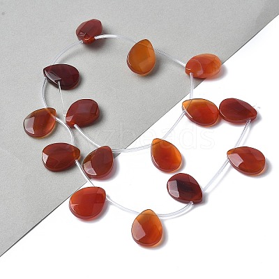 Natural Red Agate(Dyed & Heated) Beads Strands G-A259-A01-01-1