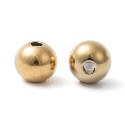 Ion Plating(IP) 304 Stainless Steel Beads STAS-D052-8mm-G-1