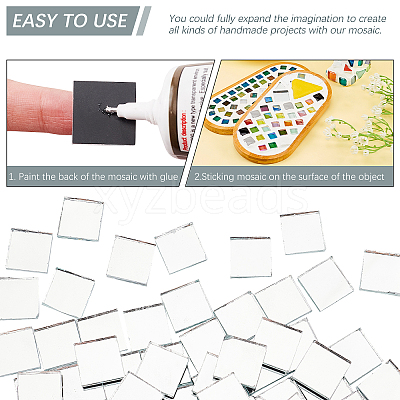 Mirror Glass Mosaic Tiles GLAA-PH0007-90-1
