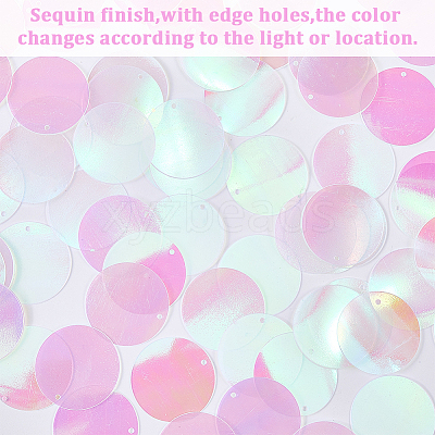 PVC Paillette/Sequin Pendants PVC-WH20005-01G-1