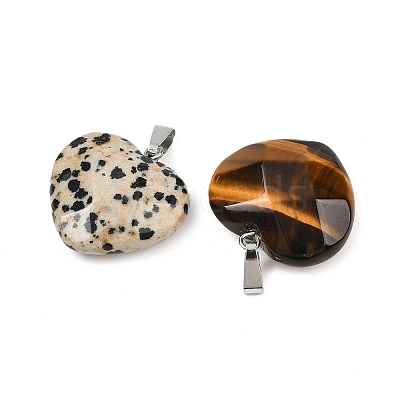 Natural Mixed Gemstone Pendants G-A281-02P-1