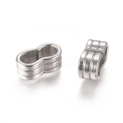 Non-Tarnish 201 Stainless Steel Slide Charms/Slider Beads STAS-L238-057A-P-1