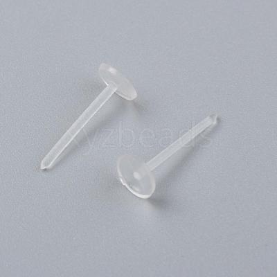 Eco-Friendly Plastic Stud Earring Findings KY-F009-08-B-1