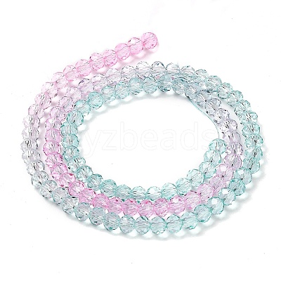 Transparent Painted Glass Beads Strands DGLA-A034-T4mm-A10-1