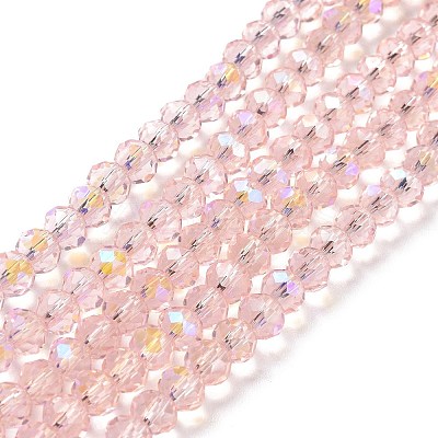Electroplate Glass Beads Strands X1-EGLA-A034-T8mm-L18-1