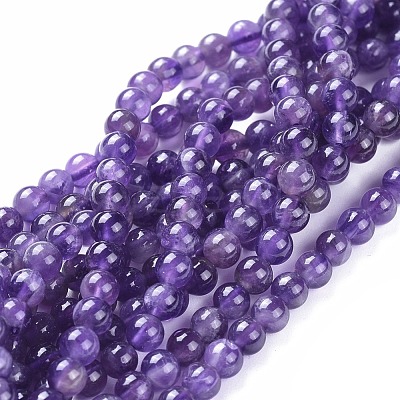 Natural Amethyst Beads Strands X-G-I256-02C-1