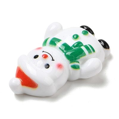 Christmas Theme Opaque Resin Cabochons CRES-M022-02G-1