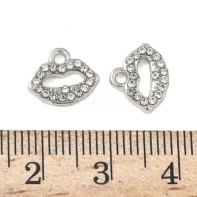 Alloy Rhinestone Pendants ENAM-I073-04P-01-1
